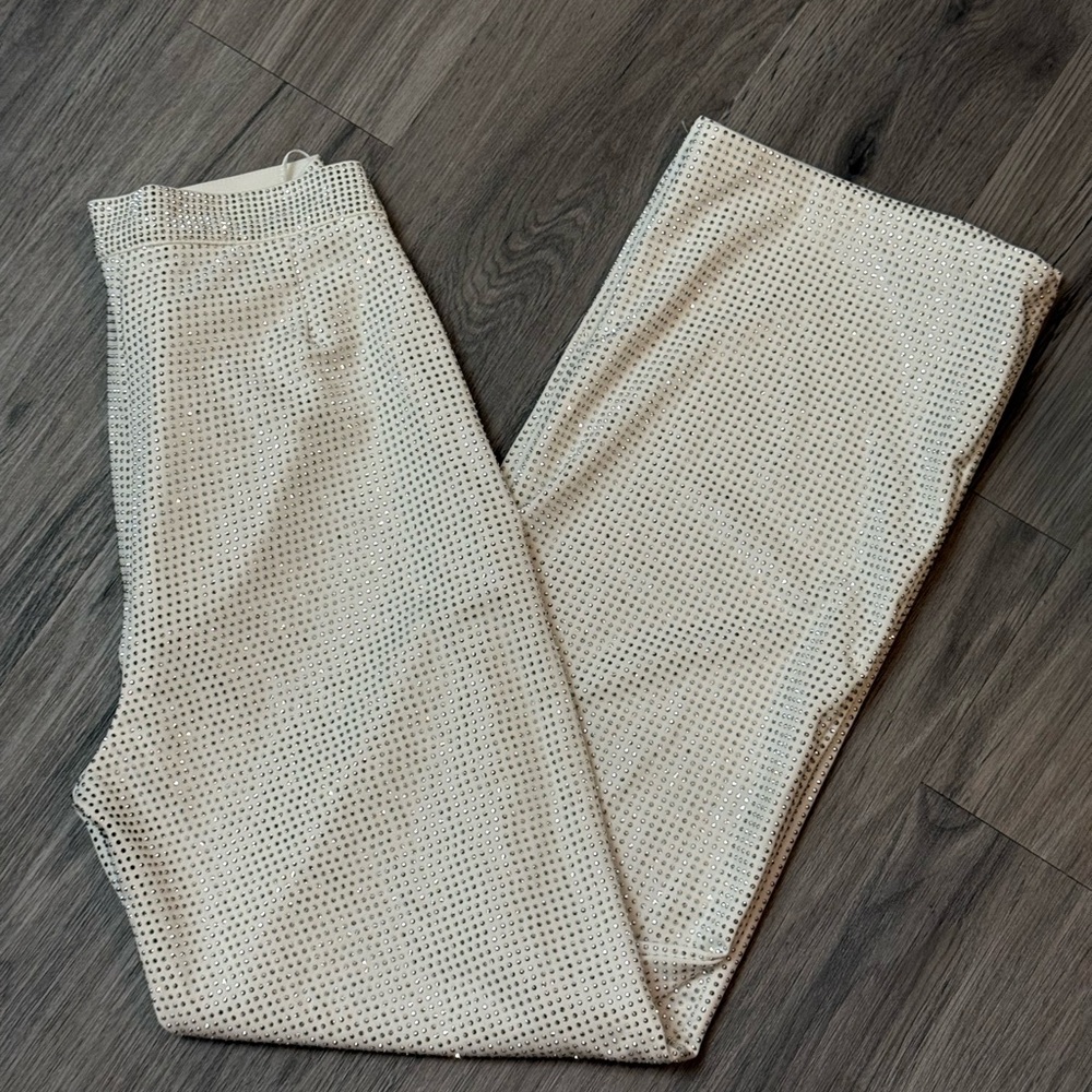 Kiwi Cream Textured Pants